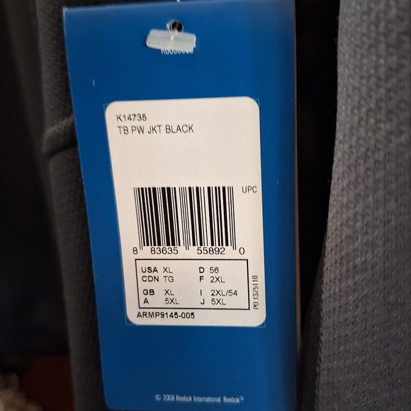 Gray Full-Zip Jacket Reebok - Picture 2 of 2